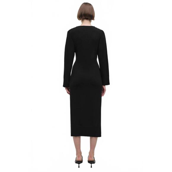 NEW SIMKHAI skyla midi dress in black